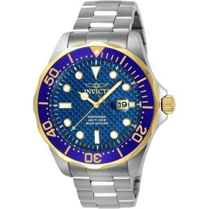 Invicta Men’s 12566 Pro Diver Analog Display Swiss Quartz Silver Watch