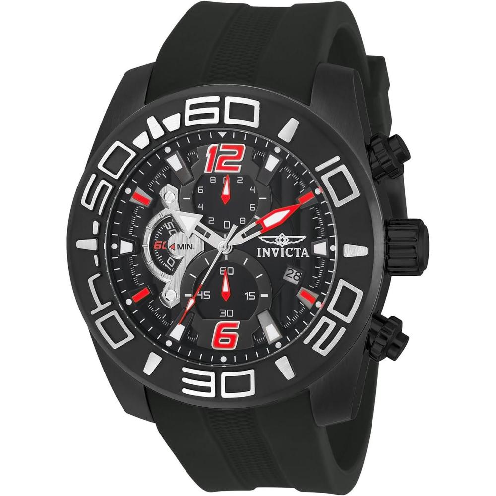 image:imageInvicta Mens 22811 Pro Diver Analog Display Quartz Black Watch