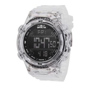 Invicta Racing Men 52mm Plastic White Black dial Electronic Digital(White Black)