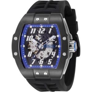 Invicta S1 Rally Men 44mm Stainless Steel Black + Steel Black+Blue dial NH70 Automatic