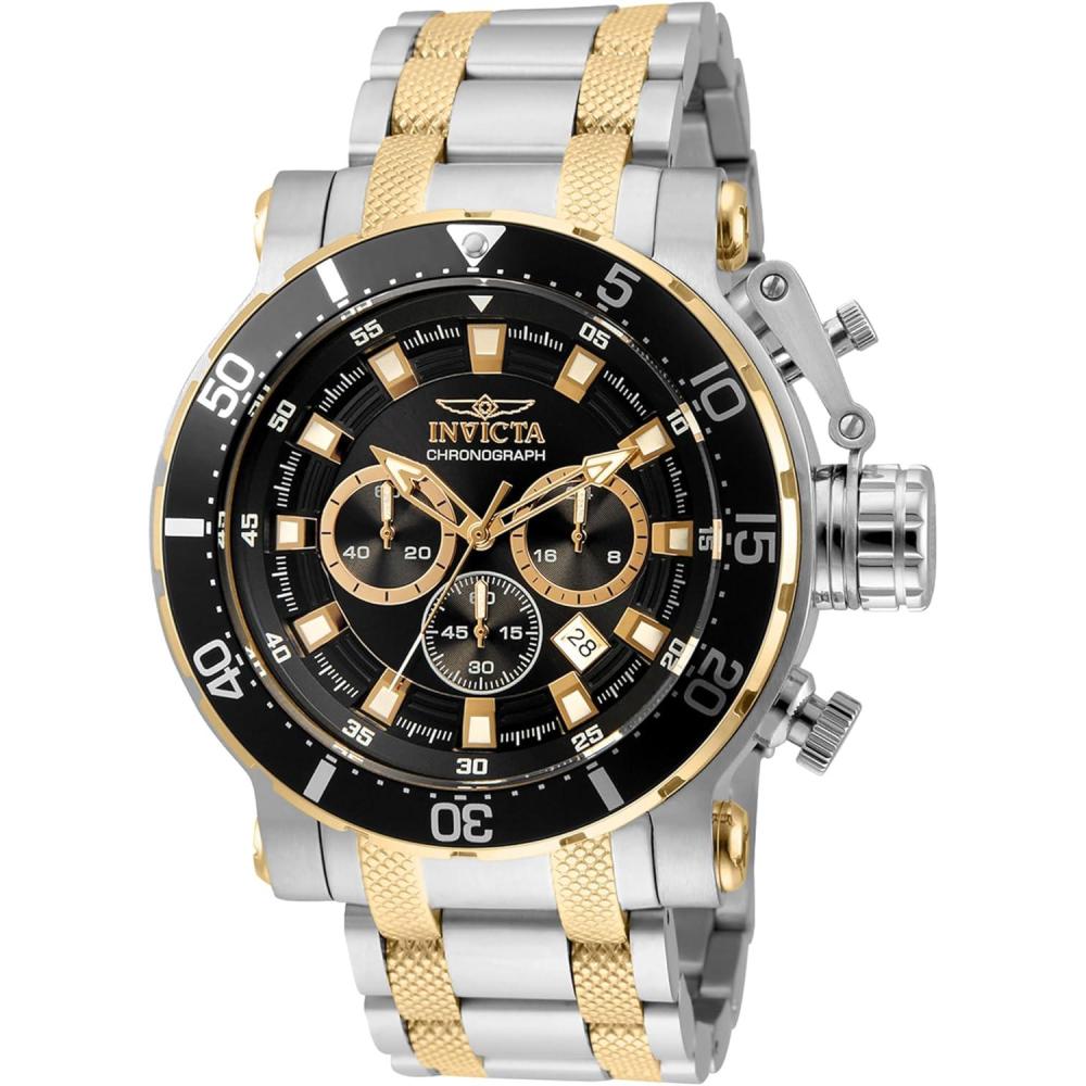 image:imageInvicta Coalition Forces Men 52mm Stainless Steel Steel BlackGold dial VD53 Quartz