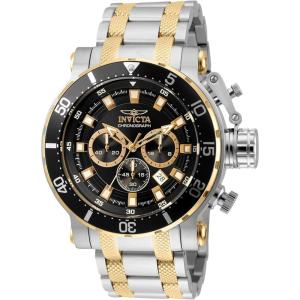 Invicta Coalition Forces Men 52mm Stainless Steel Steel Black+Gold dial VD53 Quartz