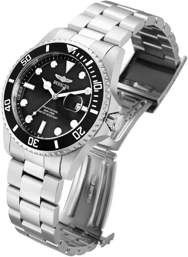 image:imageInvicta Pro Diver Quartz Black Dial Stainless Steel Mens Watch 33266