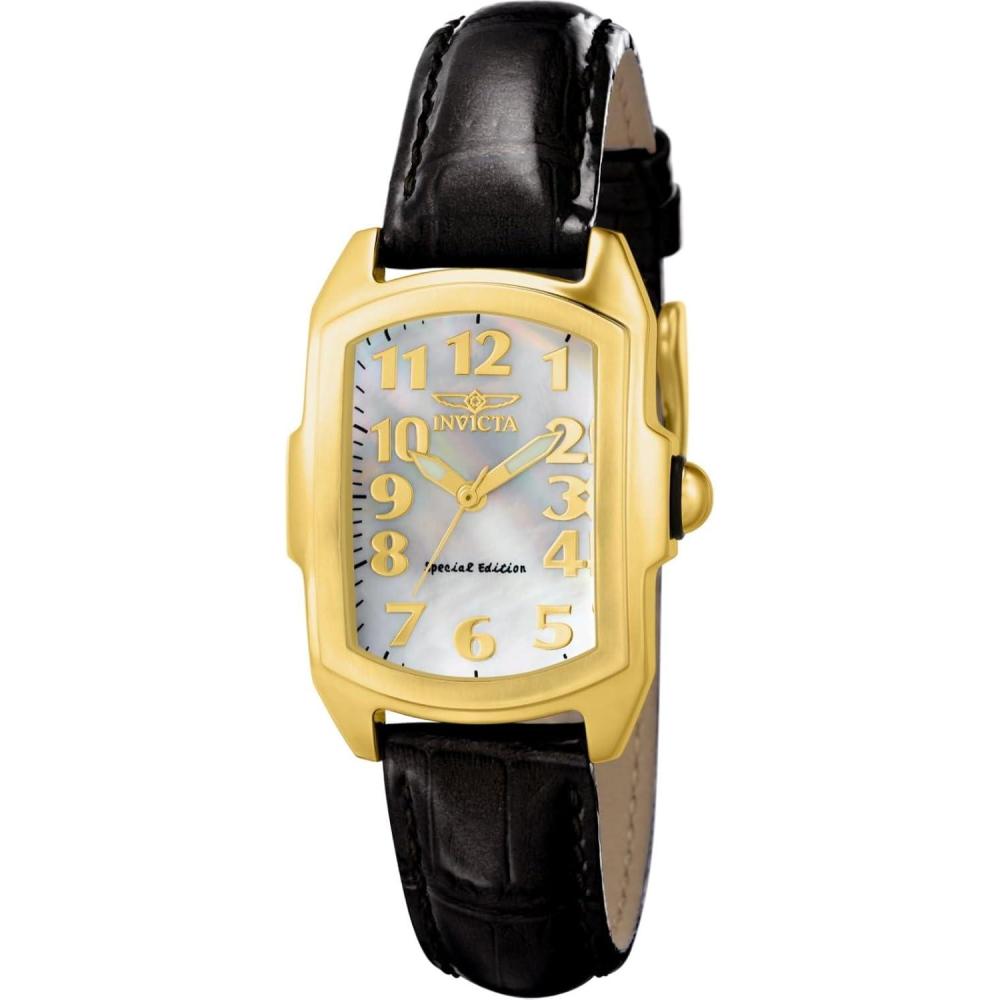 image:imageInvicta Womens 13834 Lupah White MotherOfPearl Dial Black Patent Leather Watch
