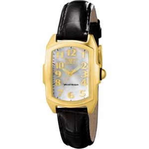 Invicta Women’s 13834 Lupah White Mother-Of-Pearl Dial Black Patent Leather Watch