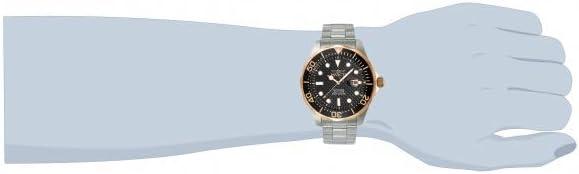 image:imageInvicta Mens 12567 Pro Diver Black Carbon Fiber Dial Stainless Steel Watch