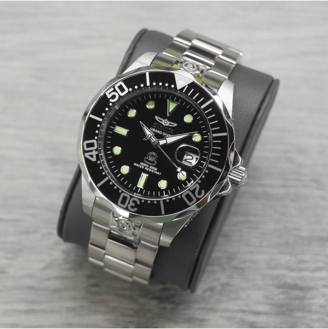 image:imageInvicta Mens Stainless Steel Grand Diver Automatic Bracelet Watch