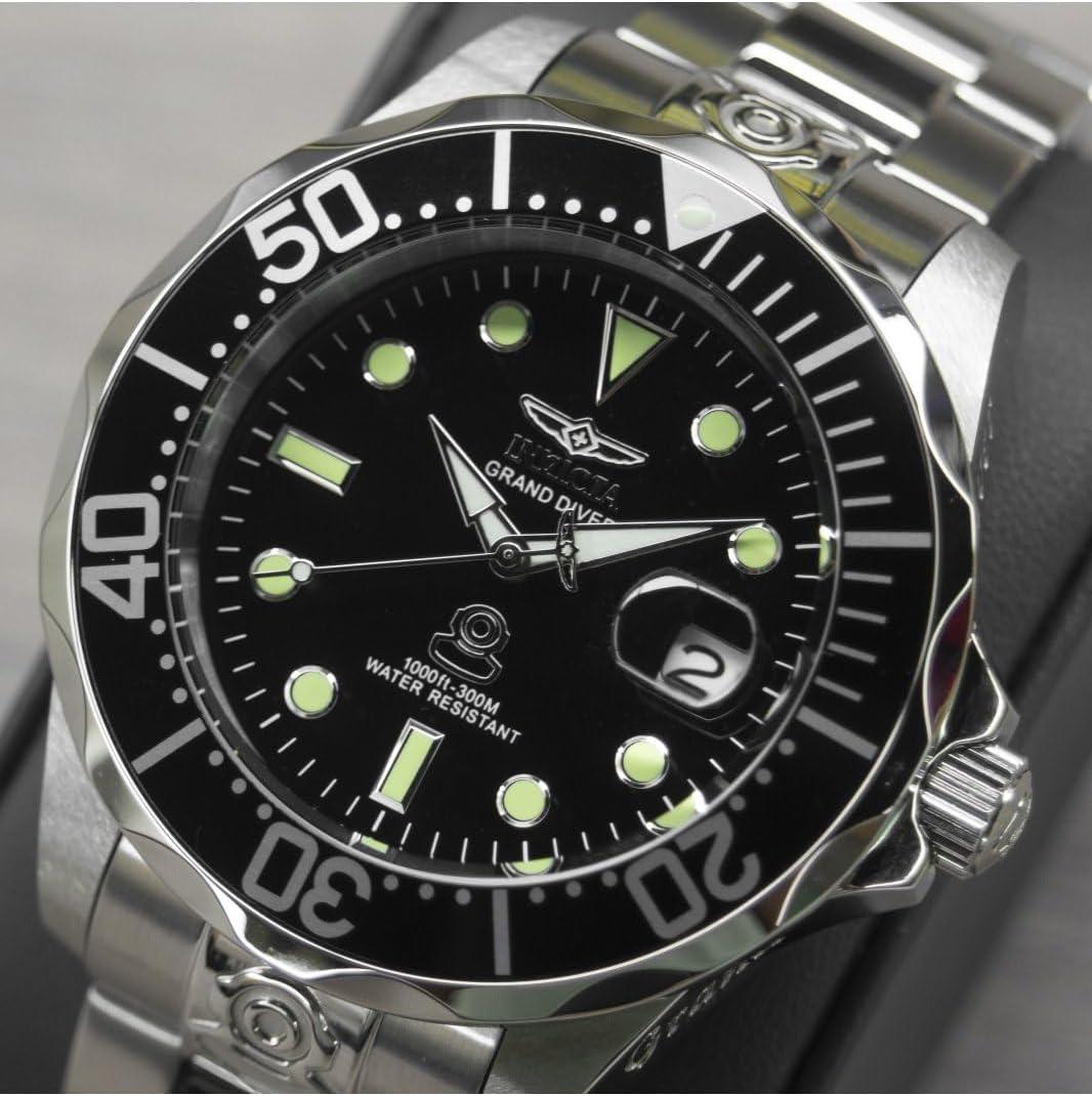 image:imageInvicta Mens Stainless Steel Grand Diver Automatic Bracelet Watch