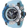 image:imageInvicta Sea Hunter Men 57mm Stainless Steel Black  Steel WhiteLight BlueTransparent dial Z50 Quartz