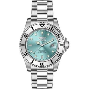 Invicta Pro Diver Men 40mm Stainless Steel Steel Tiffany Blue dial PC32 Quartz