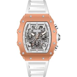 Invicta Racing 69702 Men’s Watch – Quartz Movement – Acrylic with Silver Dial – 43 mm