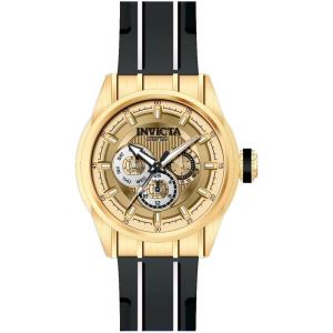 Invicta Speedway Men 48mm Stainless Steel Gold White+Gold dial VH63 Quartz