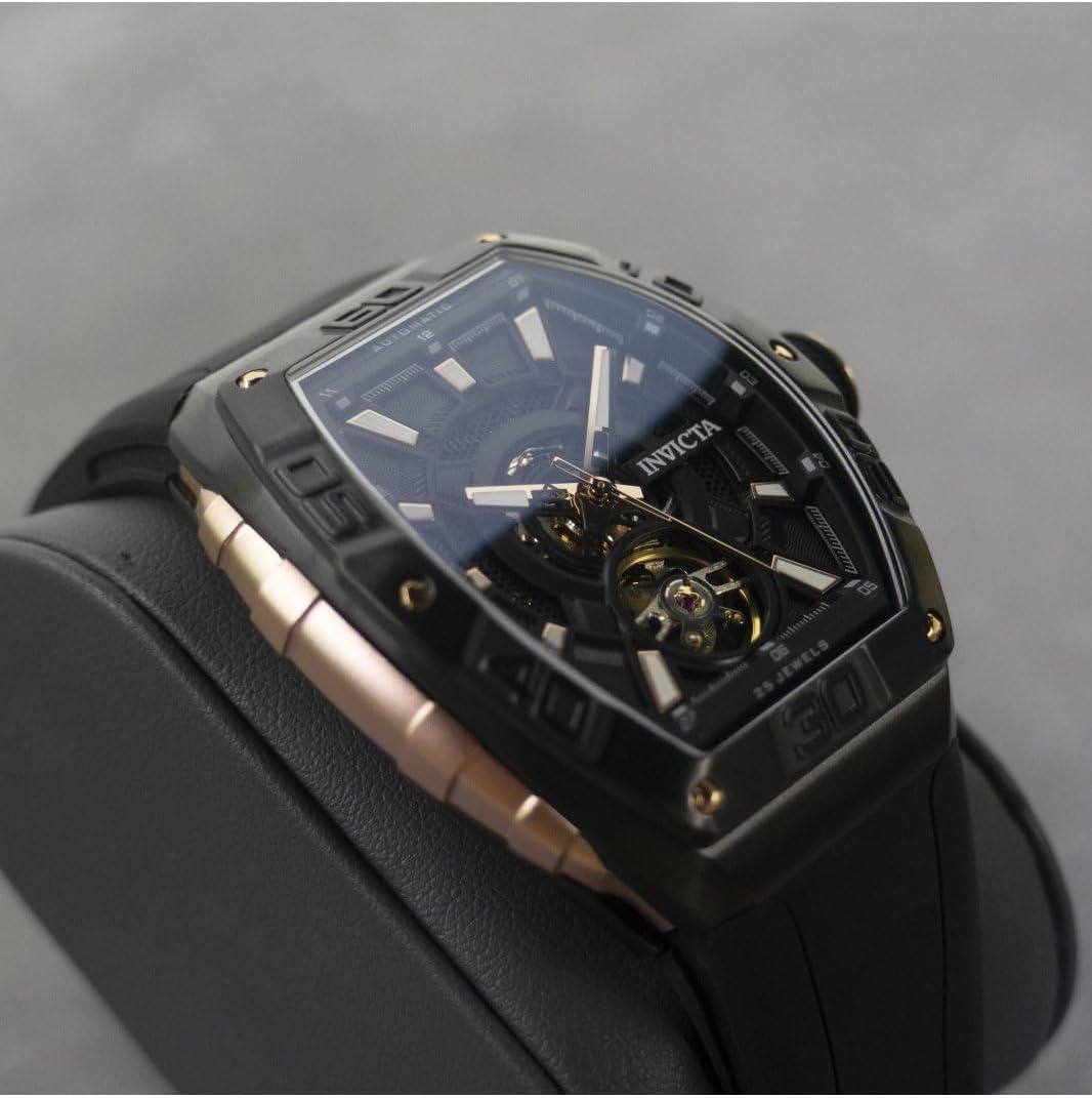 image:imageInvicta S1 Rally Men 40mm Stainless Steel Aluminum Carbon Fiber Gold Black dial 2802 Automatic