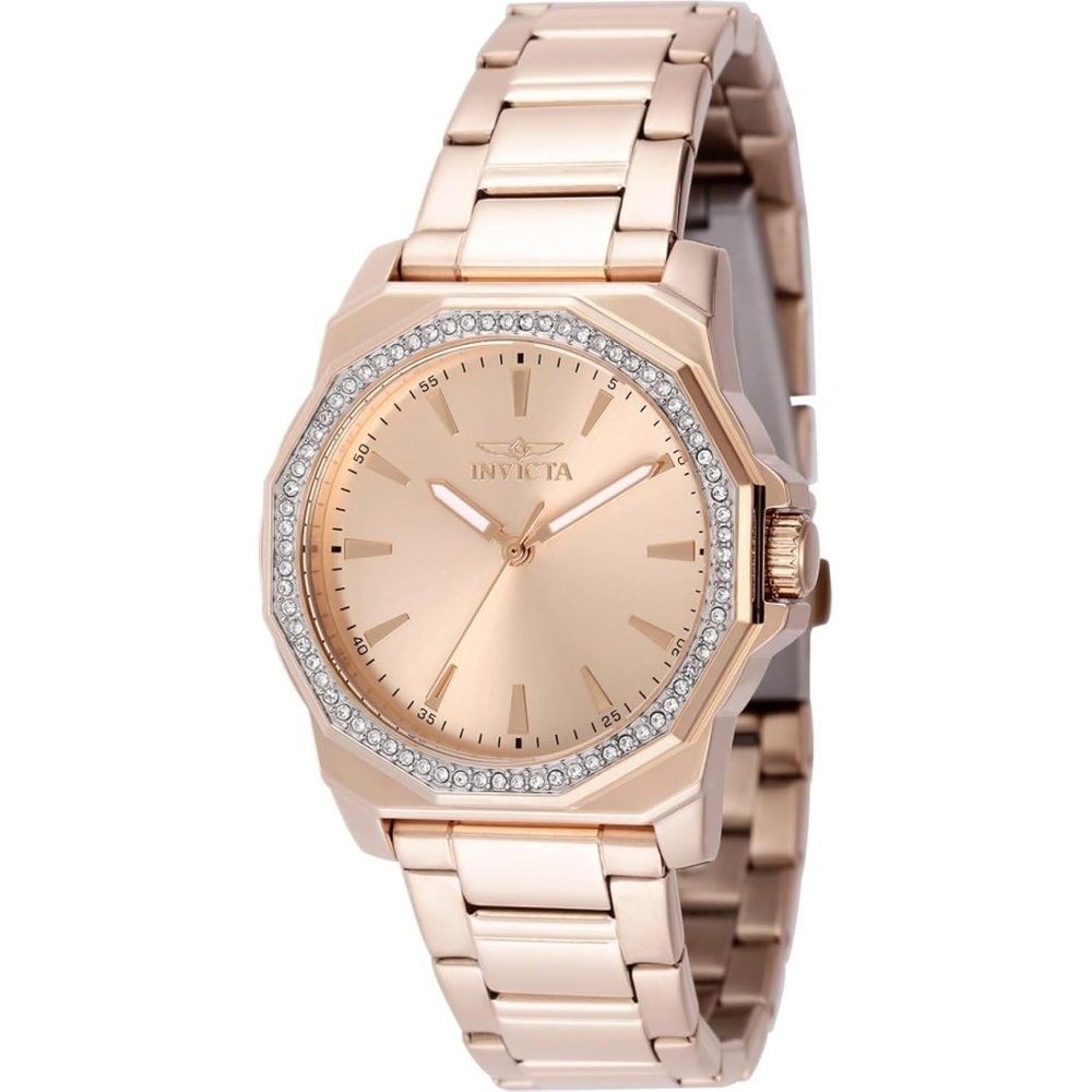 image:imageInvicta Womens 49115 Speedway Quartz 3 Hand Rose Gold Dial Watch